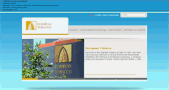 Desktop Screenshot of europeantobacco.net
