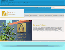 Tablet Screenshot of europeantobacco.net